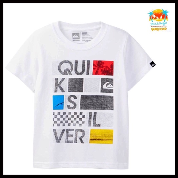 Quiksilver Other - QUICKSILVER TEE WHITE PRINT T-SHIRT
